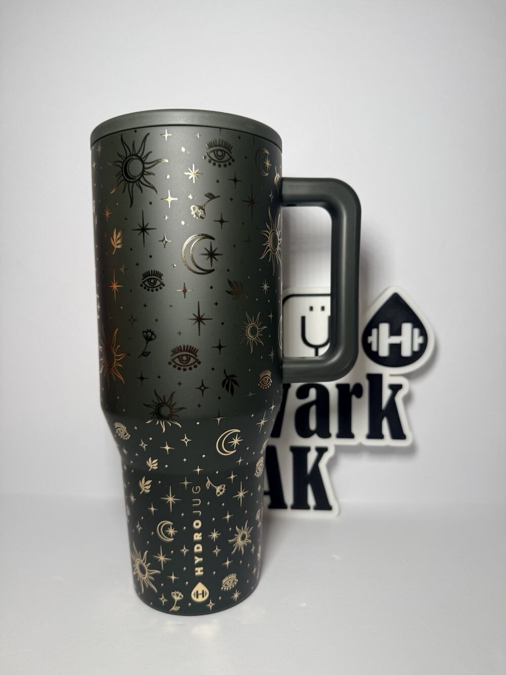 Hydrojug Halloween WITCHCRAFT Celestial Green 40oz Traveler Tumbler NIB